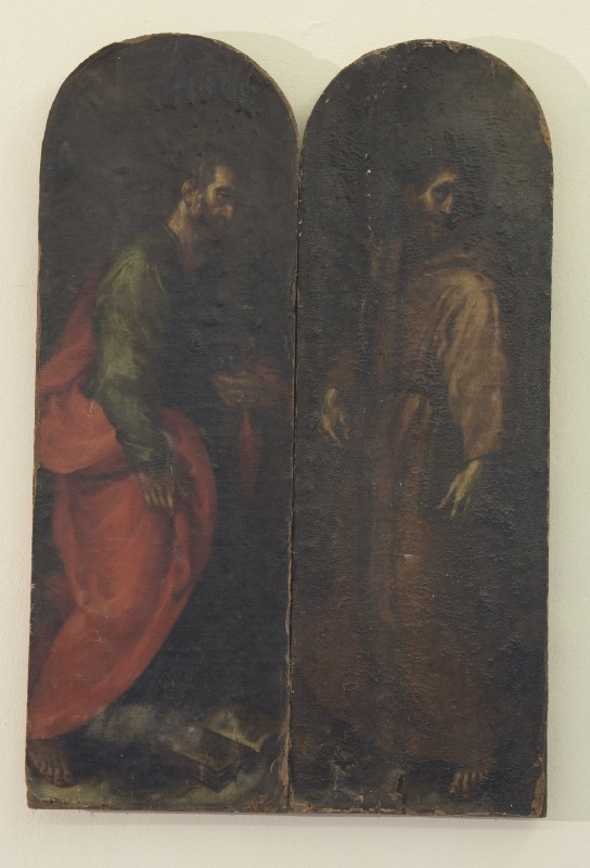 Bocciardo C. sec. XVII, Dipinto di San Giovanni Evangelista e San Francesco