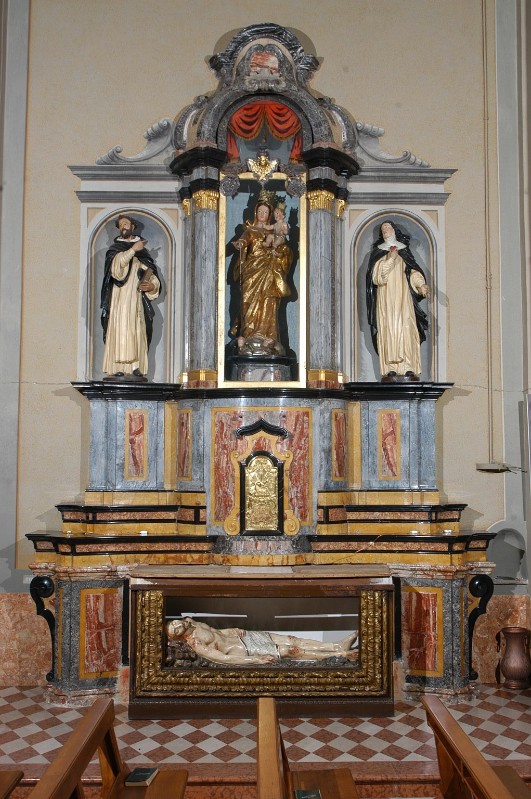 Maestranze lombarde primo quarto sec. XIX, Altare della Madonna del rosario