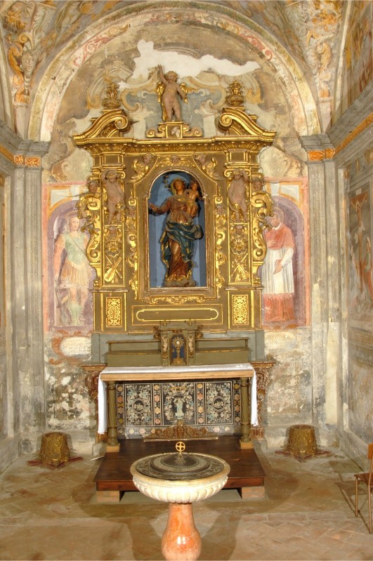 Bottega lombarda seconda metà sec. XVII, Altare della Madonna del rosario