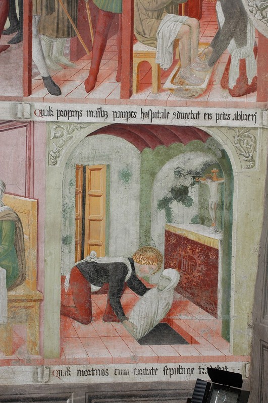 Gian Giacomo da Lodi (1476-1477), S. Bernardino seppellisce un cadavere