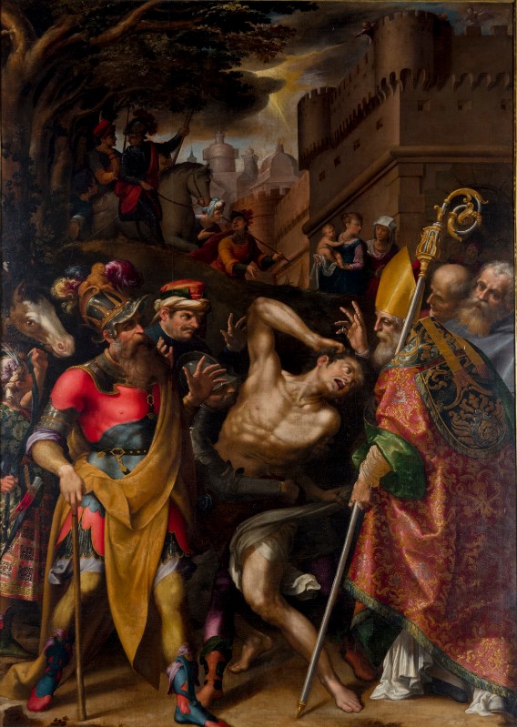 Lomi G. A. (1595), Dipinto raffigurante San Cassio che libera un indemoniato