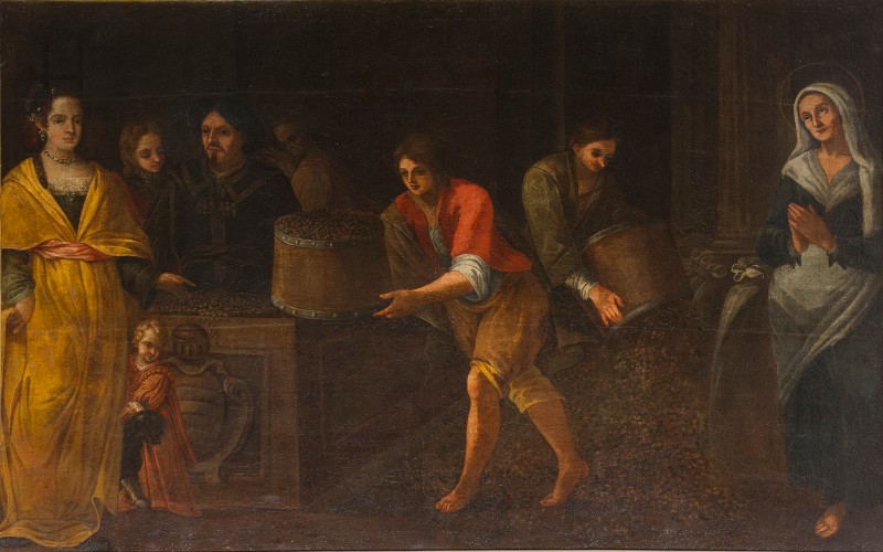 Francesco del Tintore sec. XVII, Dipinto raffigurante Santa Zita e i poveri