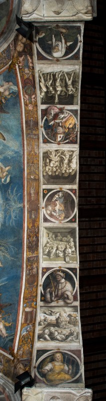 Aspertini A. sec. XVI, Dipinto murale con scene della vita di Gesù Cristo