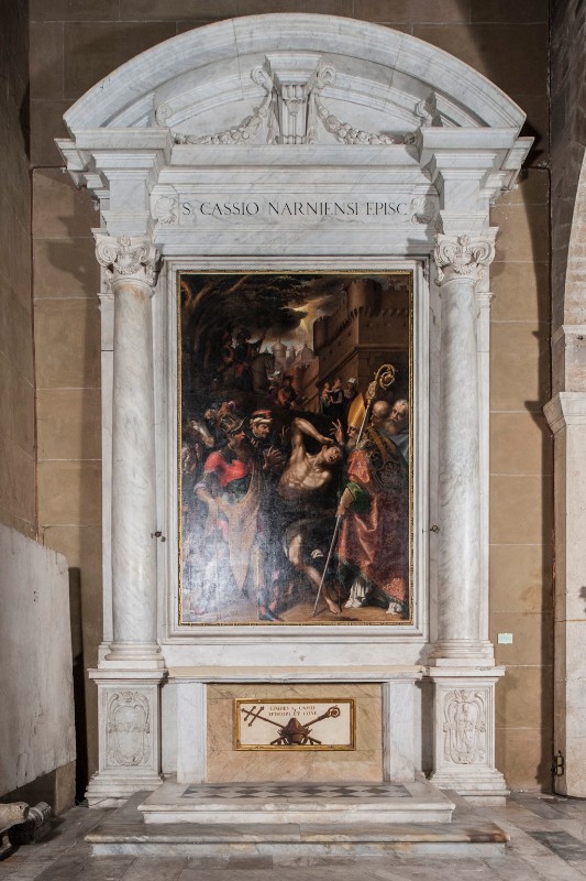 Maestranze toscane sec. XVI, Altare di San Cassio in marmo bianco