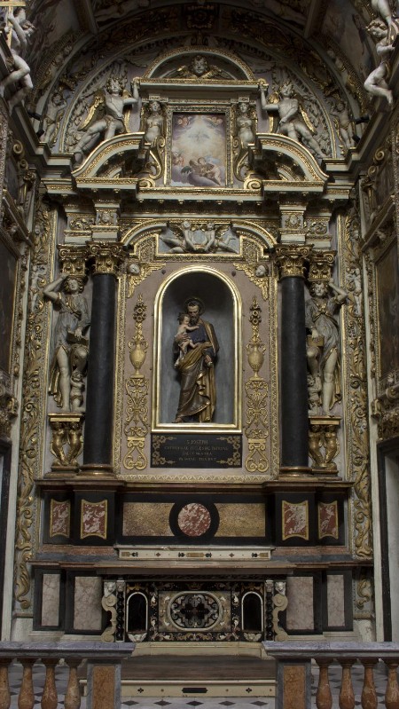 Bott. lombarda sec. XVII, Altare di Sant'Andrea e Sant'Agostino