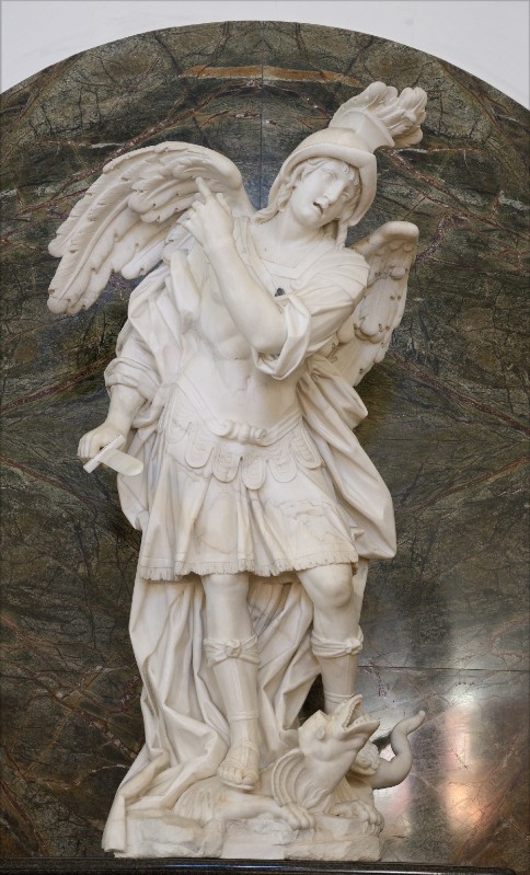 Scultore dell'Italia meridionale sec. XIX, Statua di San Michele arcangelo