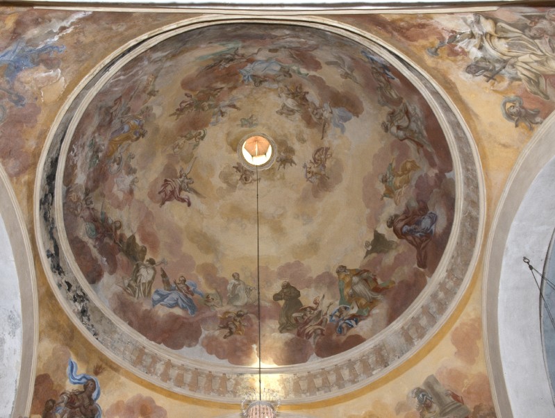 Ambito toscano (1777), Dipinto murale della Madonna assunta e santi