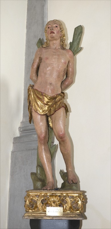 Bottega italiana sec. XVI, Statua di San Sebastiano