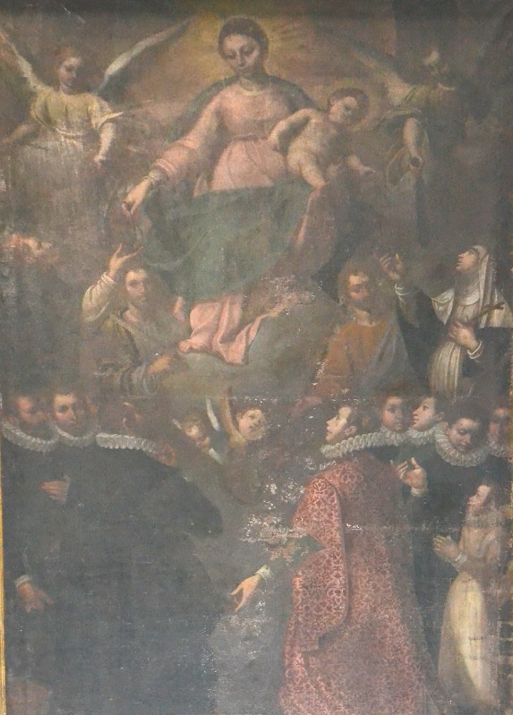 Castello B. sec. XVII, Madonna del rosario con i Santi Domenico e Caterina