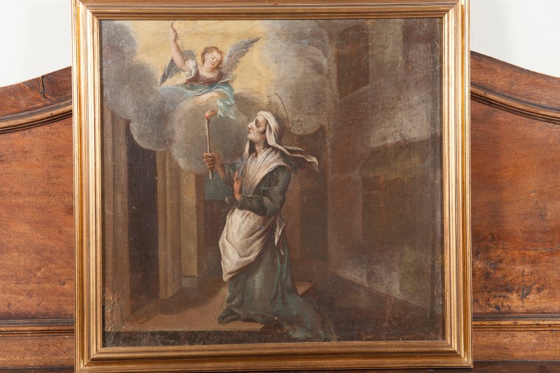 Bott. toscana sec. XVIII, Un angelo appare a Santa Zita dipinto