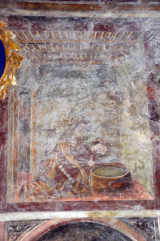 Giovanni di Pietro sec. XV, San Bernardino da Siena resuscita un annegato