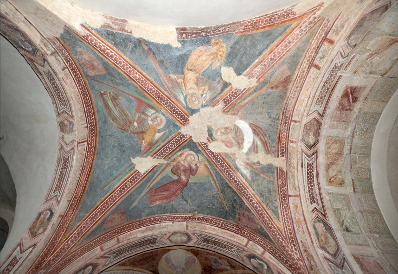 Francesco Neri da Volterra sec. XIV, Dipinto murale di angeli in volo
