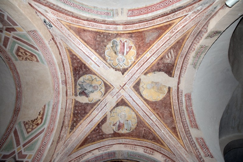 Francesco Neri da Volterra sec. XIV, Dipinto murale con figure di santi