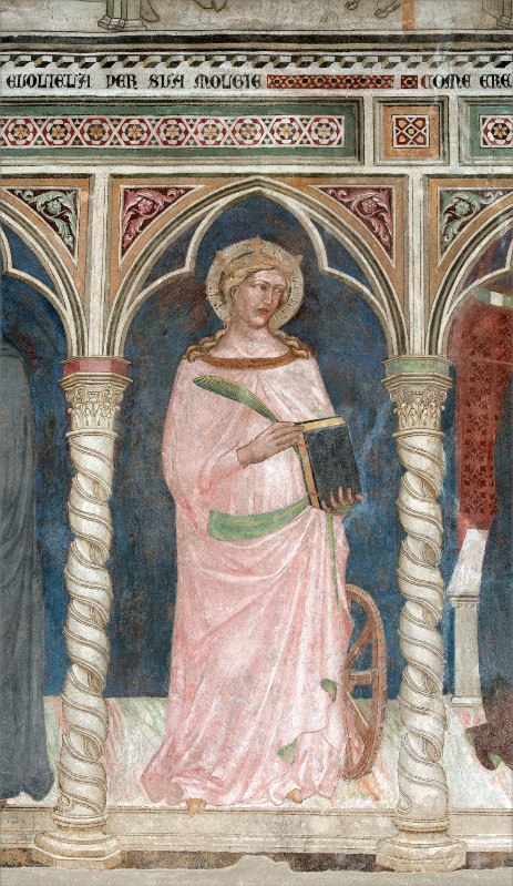 Martino di Bartolomeo (1398), Dipinto murale di Santa Caterina d'Alessandria