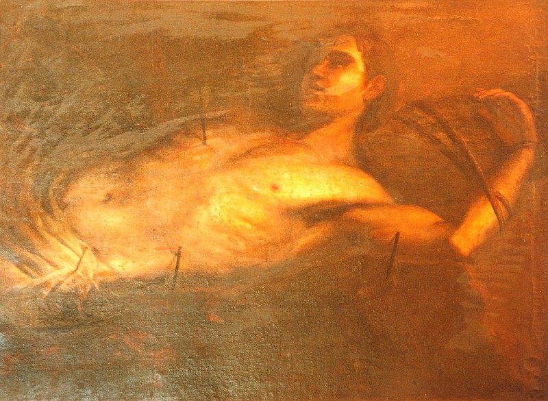 Bottega italiana sec. XVIII, Dipinto di San Sebastiano