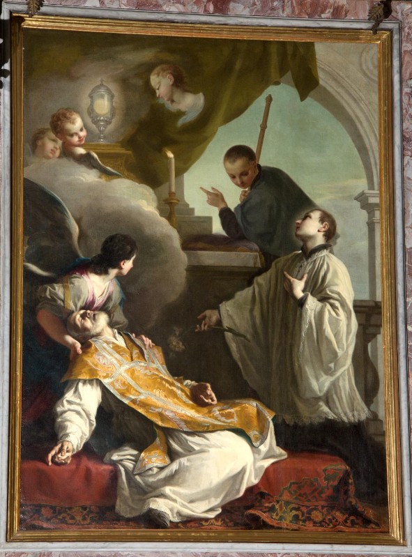 Cignaroli G. (1739), Morte di S. Andrea Avellino con santi