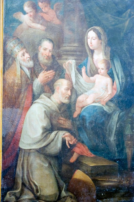 Bott. romana sec. XVIII, Madonna con Gesù Bambino e santi
