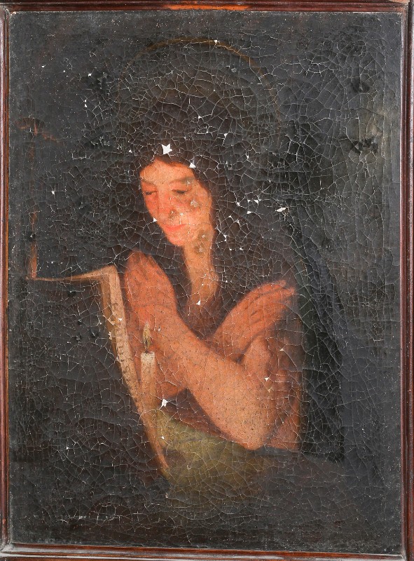 Bott. toscana sec. XVIII, Dipinto ad olio su tela con Santa Maria Maddalena