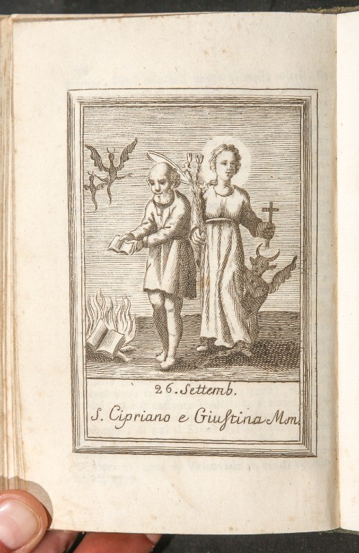Ambito Italia centrale sec. XVIII, San Cipriano e Santa Giustina