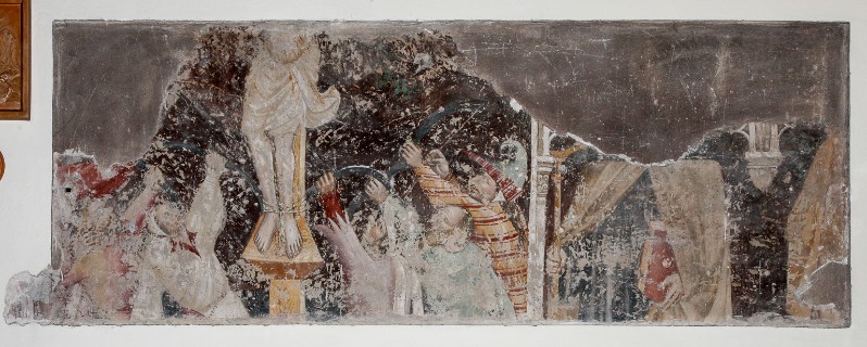 Ambito fiorentino sec. XIV, Martirio di San Sebastiano