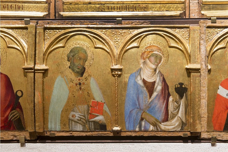 Martini S. (1320), Predella con San Nicola da Bari e Santa Maria Maddalena