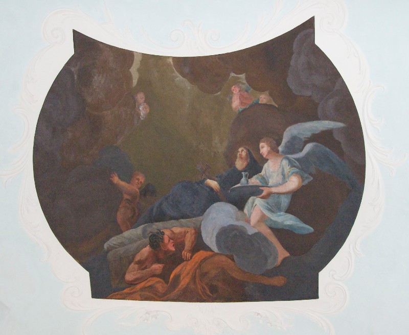 Scuola toscana sec. XVIII, San Giovanni Gualberto sul letto di morte