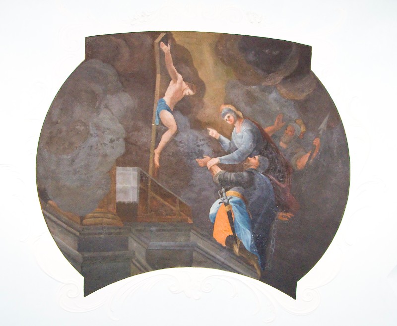 Scuola toscana sec. XVIII, San Giovanni Gualberto perdona l'uccisore