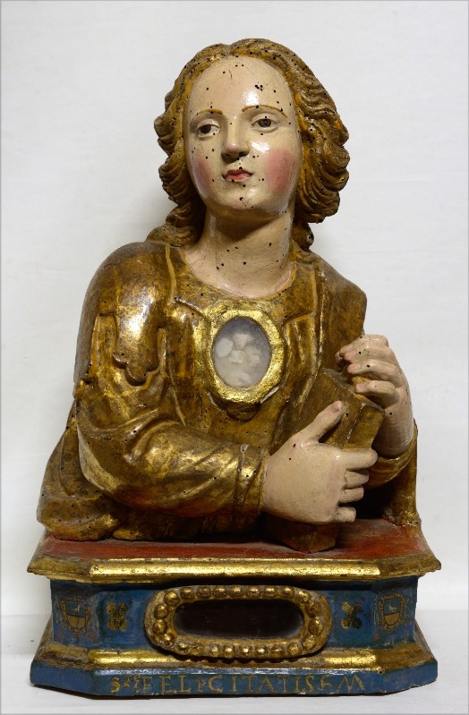 Scultore pugliese sec. XVII, Reliquiario a busto di Santa Felicita