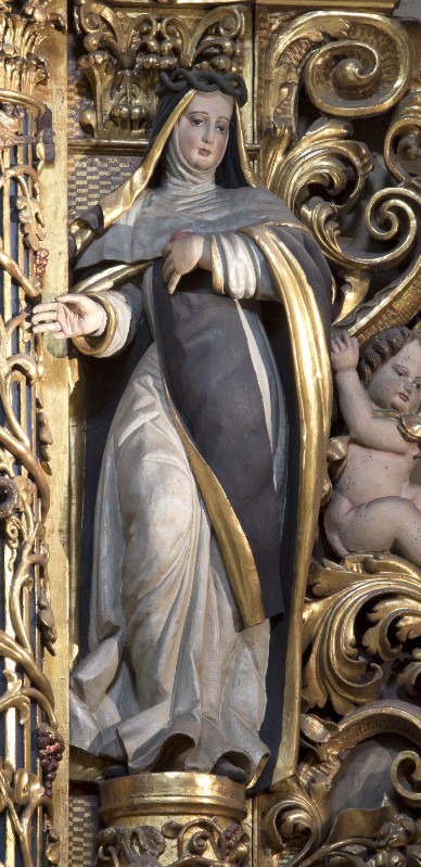 Bottega lombarda sec. XVIII, Santa Chiara d'Assisi