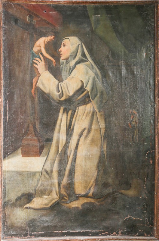 Lippi Lorenzo metà sec. XVII, Santa Caterina de' Ricci in adorazione della croce