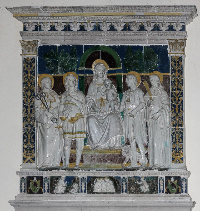 Buglioni Benedetto (1516-1517), Madonna in trono e santi