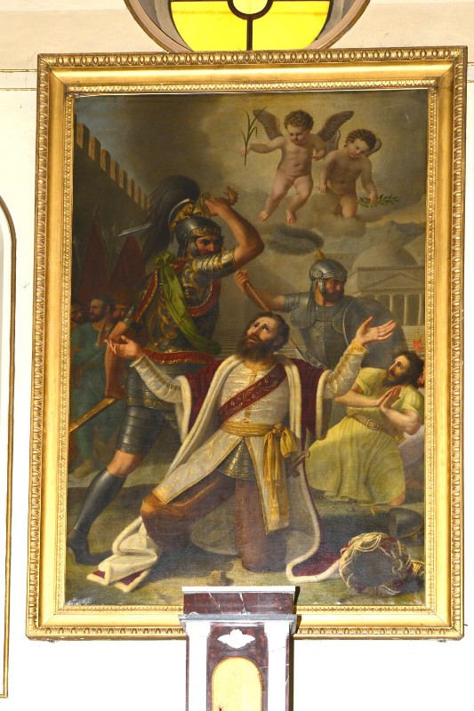 Bottega romagnola (1821), Cornice del dipinto del martirio di San Valeriano