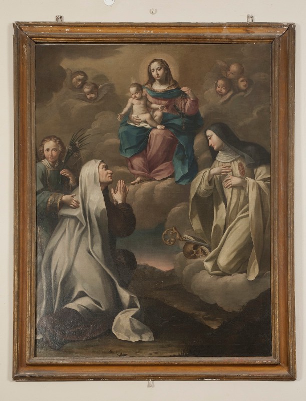 Bottega romagnola sec. XVIII, Cornice del dipinto Madonna col Bambino e sante