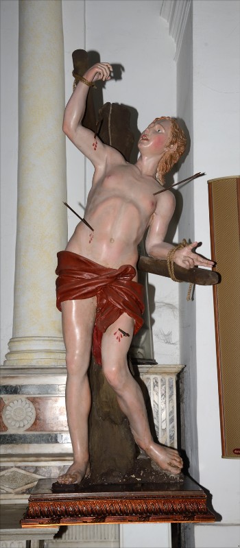 Scultore napoletano sec. XVIII, Statua di San Sebastiano