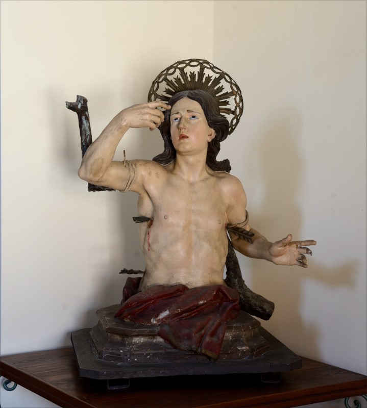 Scultore napoletano sec. XVIII, Busto di San Sebastiano