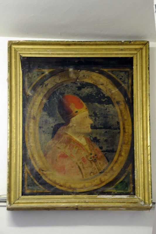 Ambito laziale sec. XVIII, Ritratto di profilo di papa Celestino V