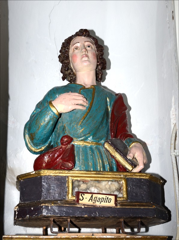 Scultore dell'Italia meridionale sec. XVIII, Busto di Sant'Agapito