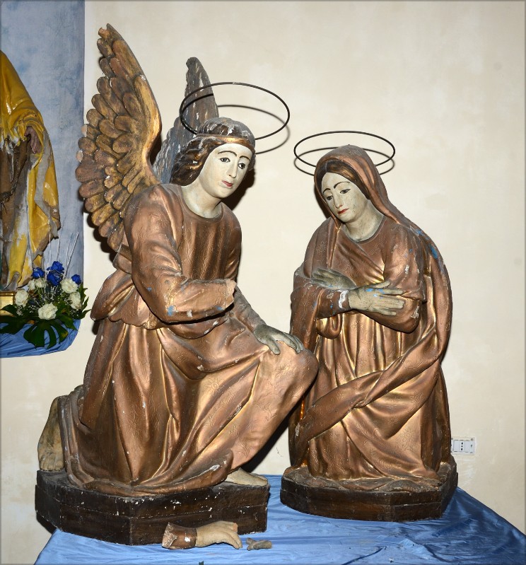 Scultore napoletano sec. XVII, Gruppo scultoreo dell'Annunciazione