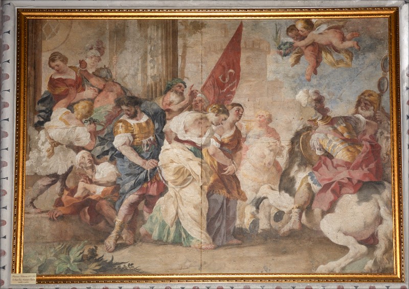 Solimena F. sec. XVIII, Dipinto del Martirio di Sante Tecla Archelaide e Susanna