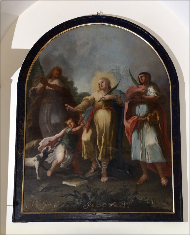 Ambito campano sec. XVIII, Dipinto di San Vito tra santi