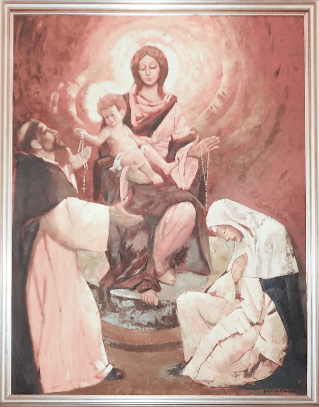 Bramante O. (1979), Madonna del rosario con Santa Rosa da Lima e San Domenico