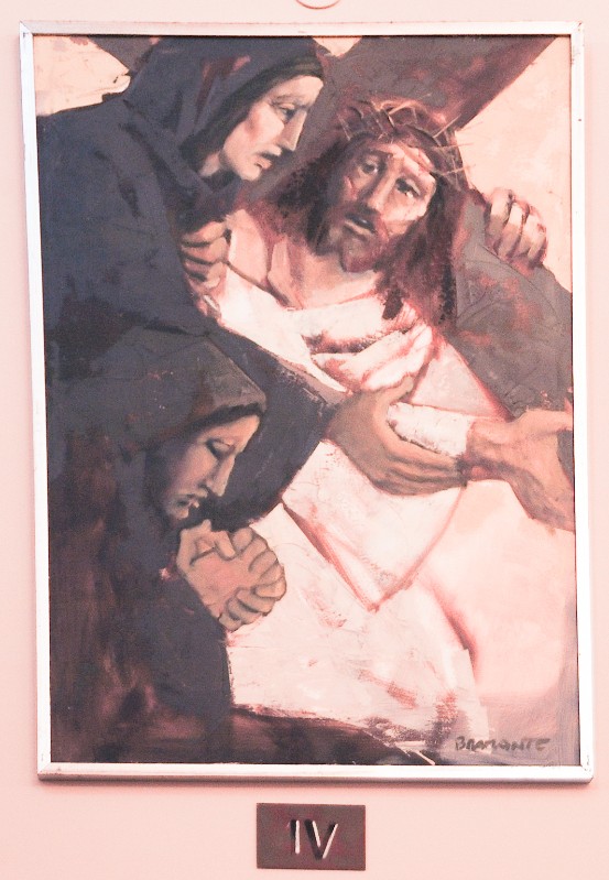 Bramante O. (1980), Gesù Cristo incontra la Madonna e le pie donne