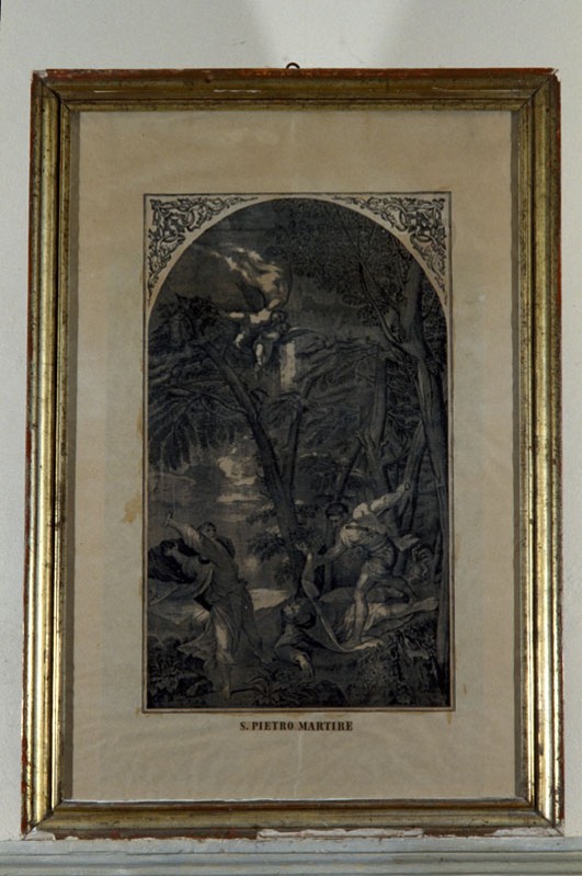 Ambito veneto sec. XIX, Martirio di San Pietro da Verona