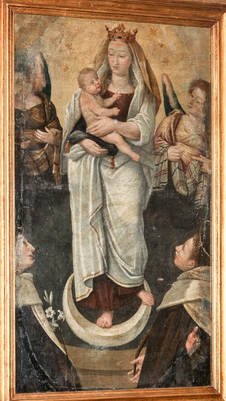 Bott. toscana seconda metà sec. XVI, Dipinto con la Madonna dello scapolare