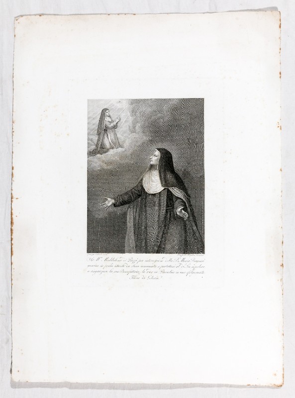 Calendi G. - Morghen R. sec. XIX, Visione di Santa Maria Maddalena 2/2