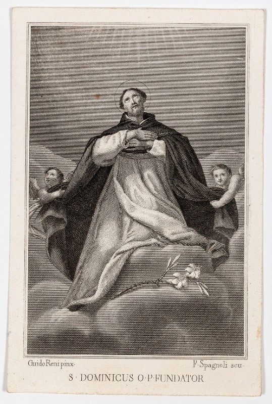 Reni G. - Spagnoli F. sec. XIX, Stampa di San Domenico