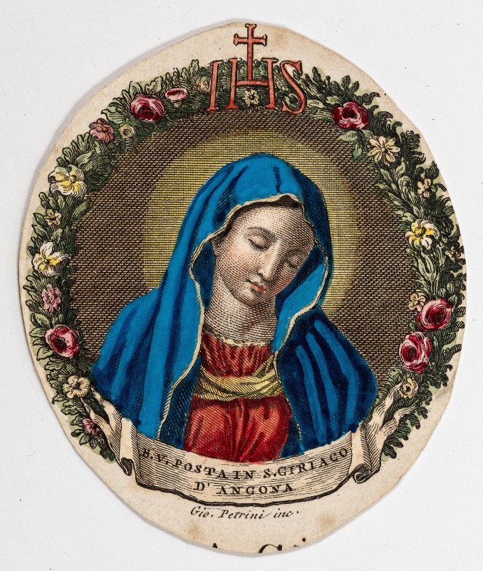 Petrini G. sec. XIX, Stampa della Madonna di San Ciriaco
