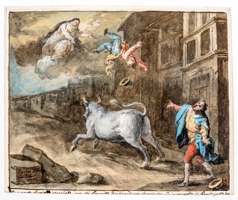 Piattoli G. (1804), Beata Maria Bartolomea Bagnesi salva un fanciullo