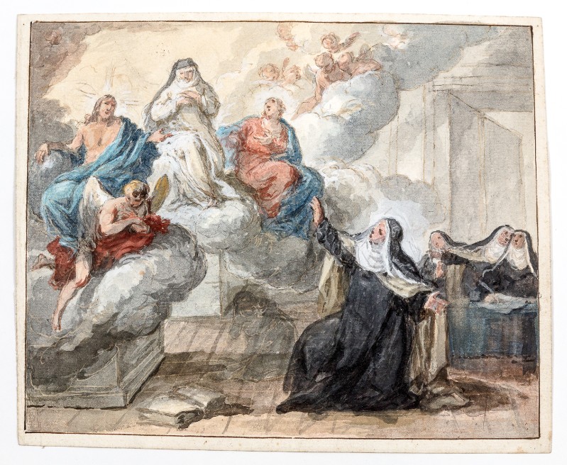 Piattoli G. (1804), Visione della beata Bagnesi tra Gesù Cristo e la Madonna