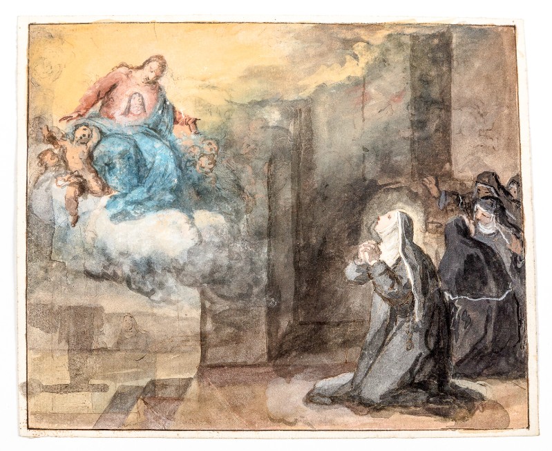 Piattoli G. (1804), Visione della beata Bagnesi nel petto di Gesù